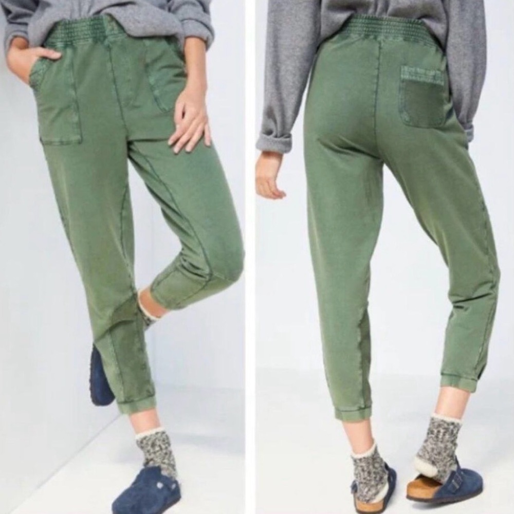 Anthropologie Saturday‎ Sunday Theo Utility Joggers Pants Army Green